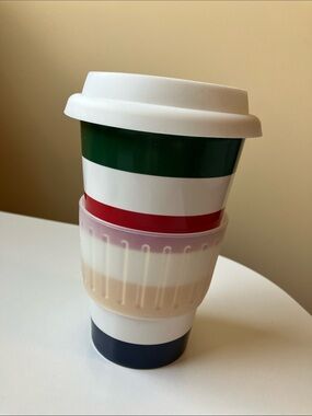Hudson’s Bay Company. New ceramic travel mug with lid and liner